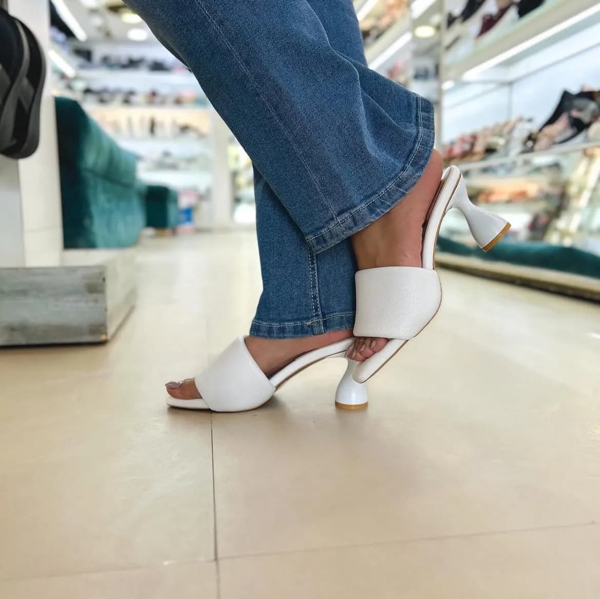 Urbantoes Luxe Block Heel Sliders