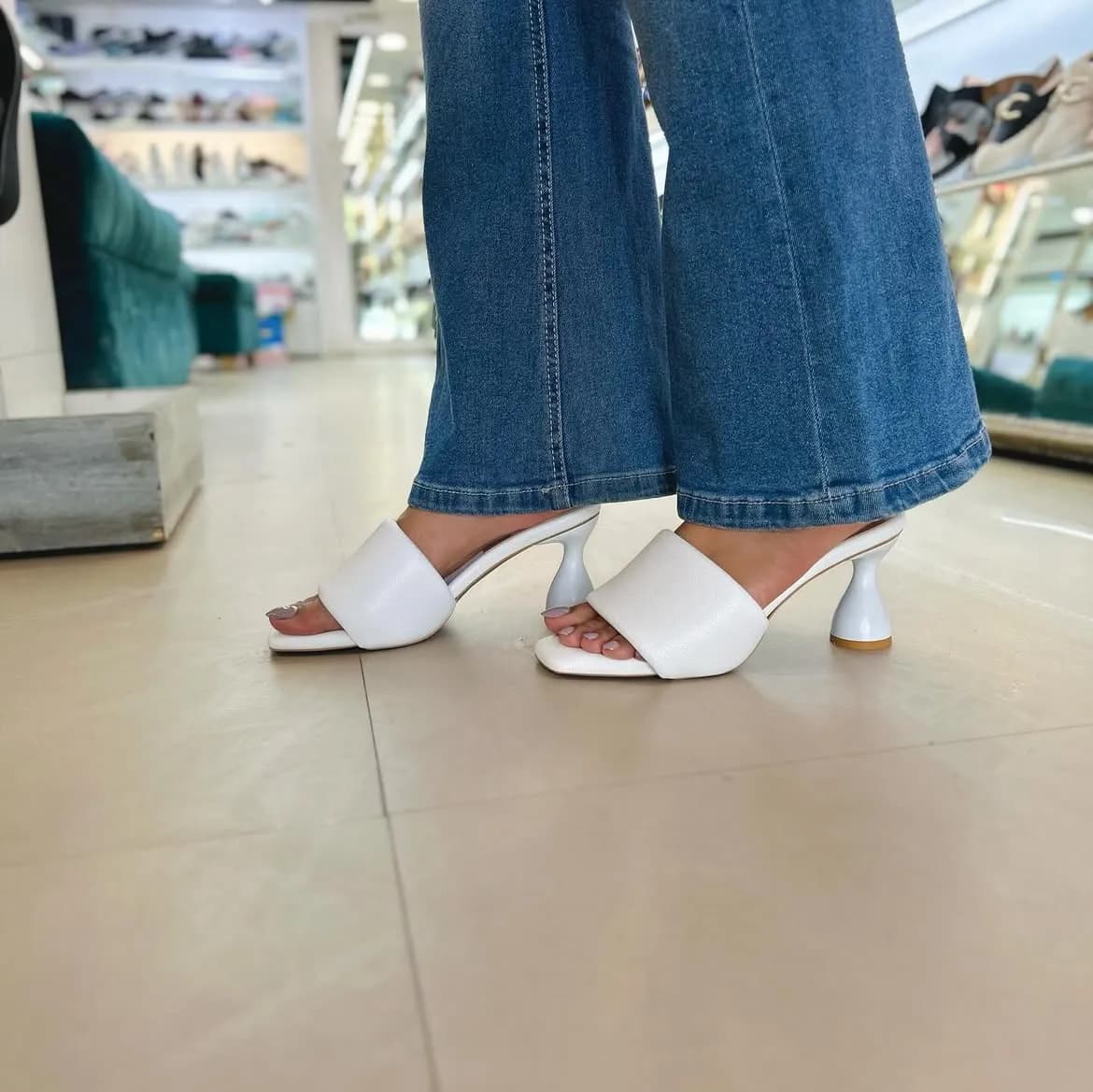 Urbantoes Luxe Block Heel Sliders