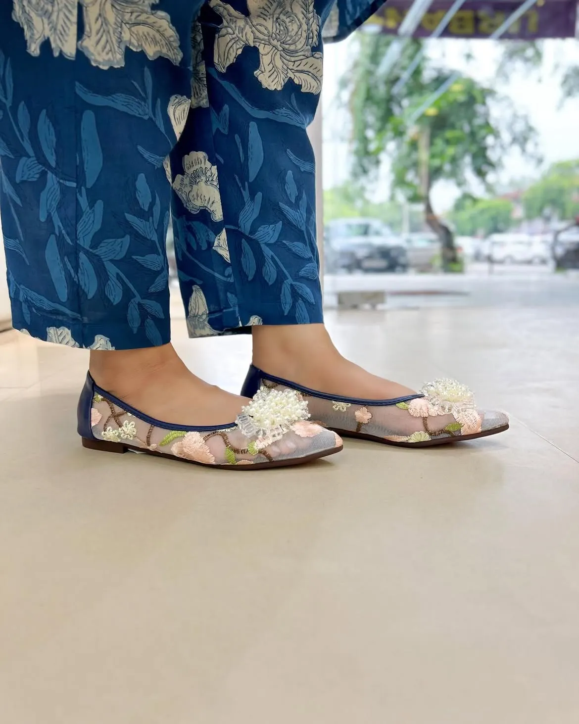Pearl ballerina Blue