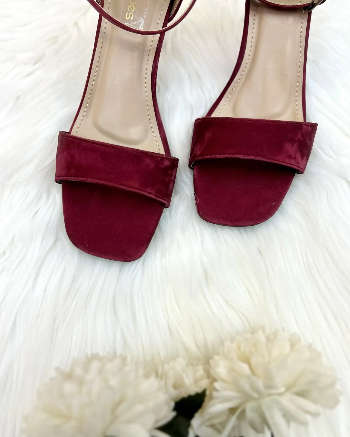 Tracy Heels Wine Red