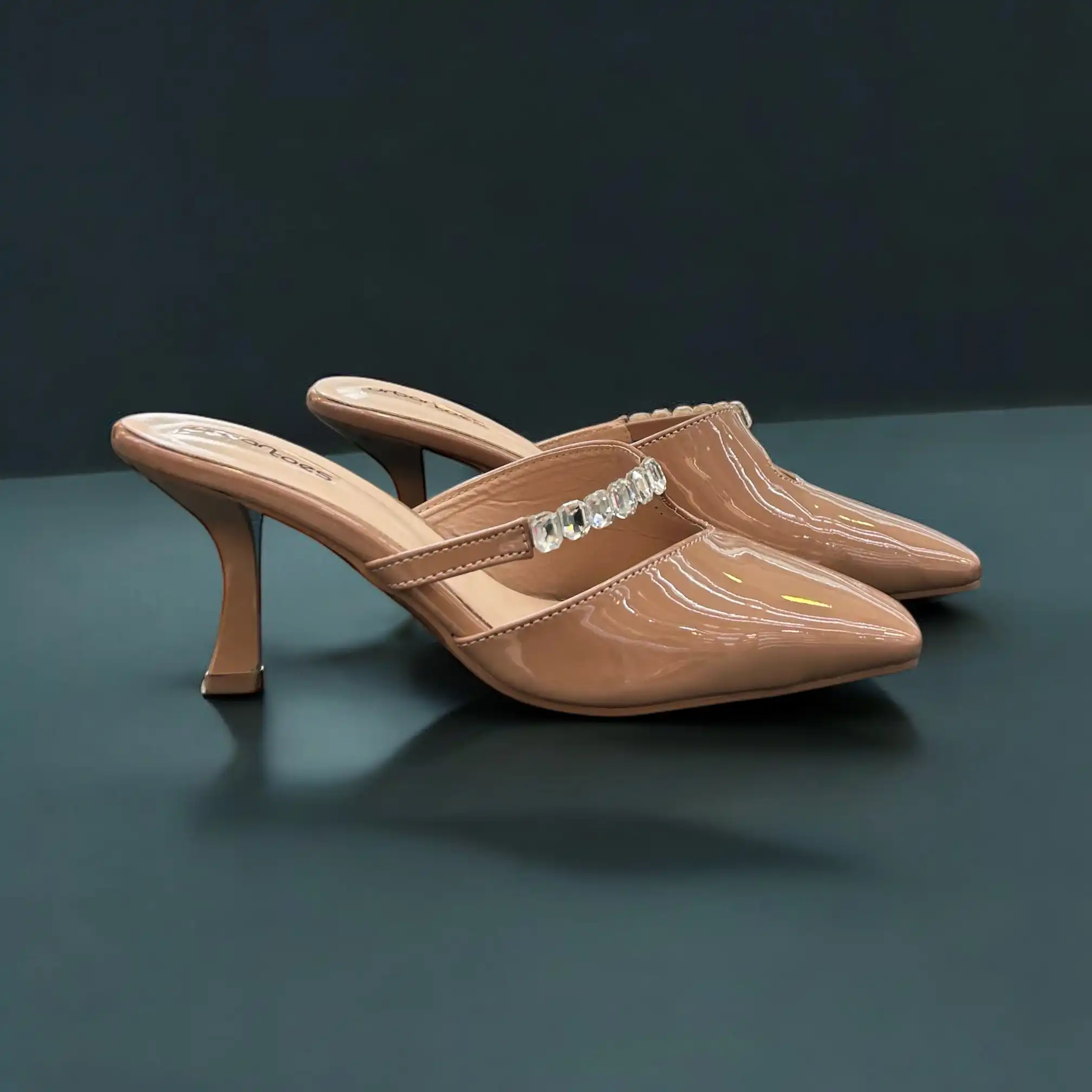 Luxe Pencil Heel Mules