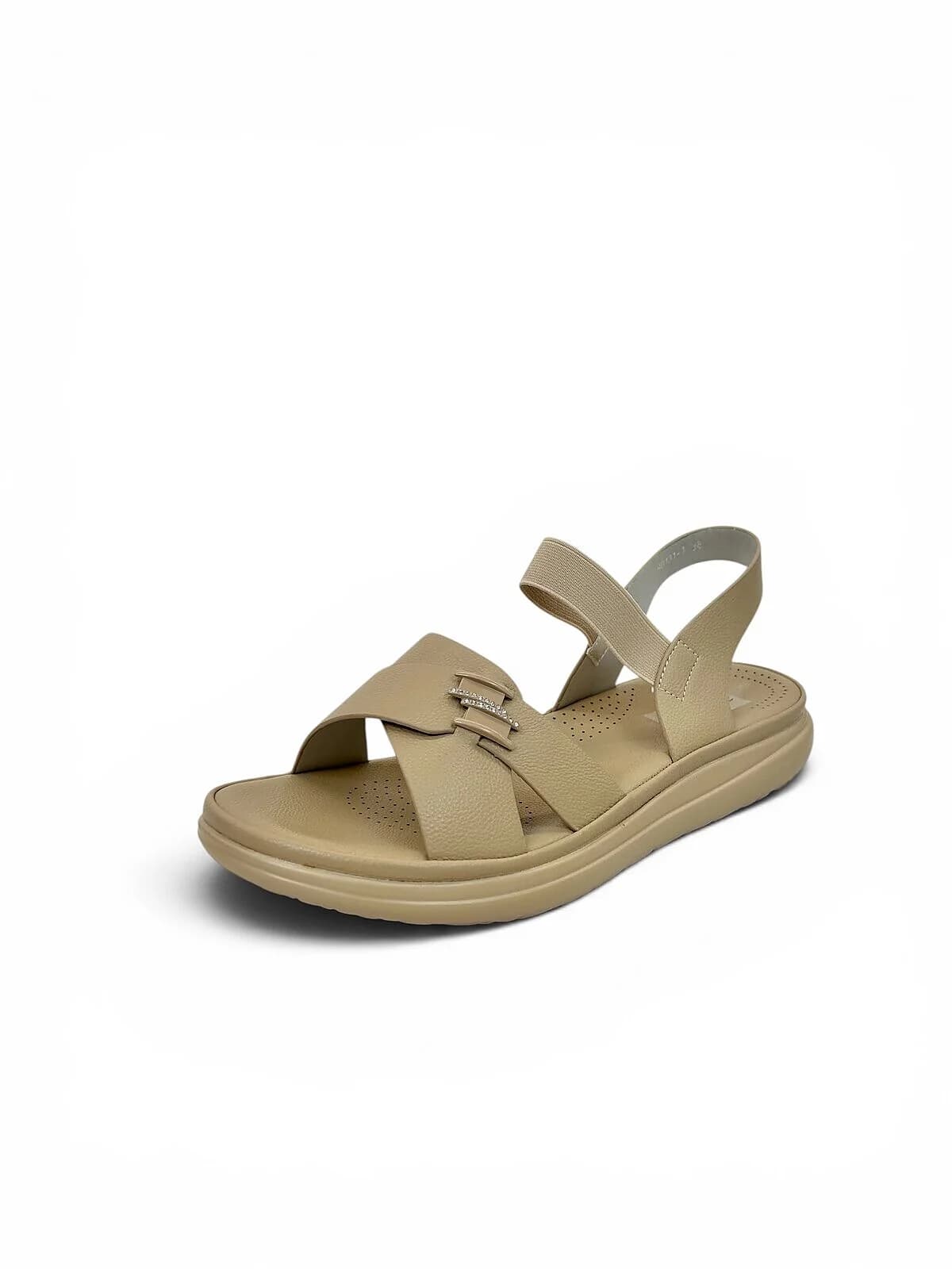 Beige Comfort Sandals for Women Daily Wear | UrbanToes