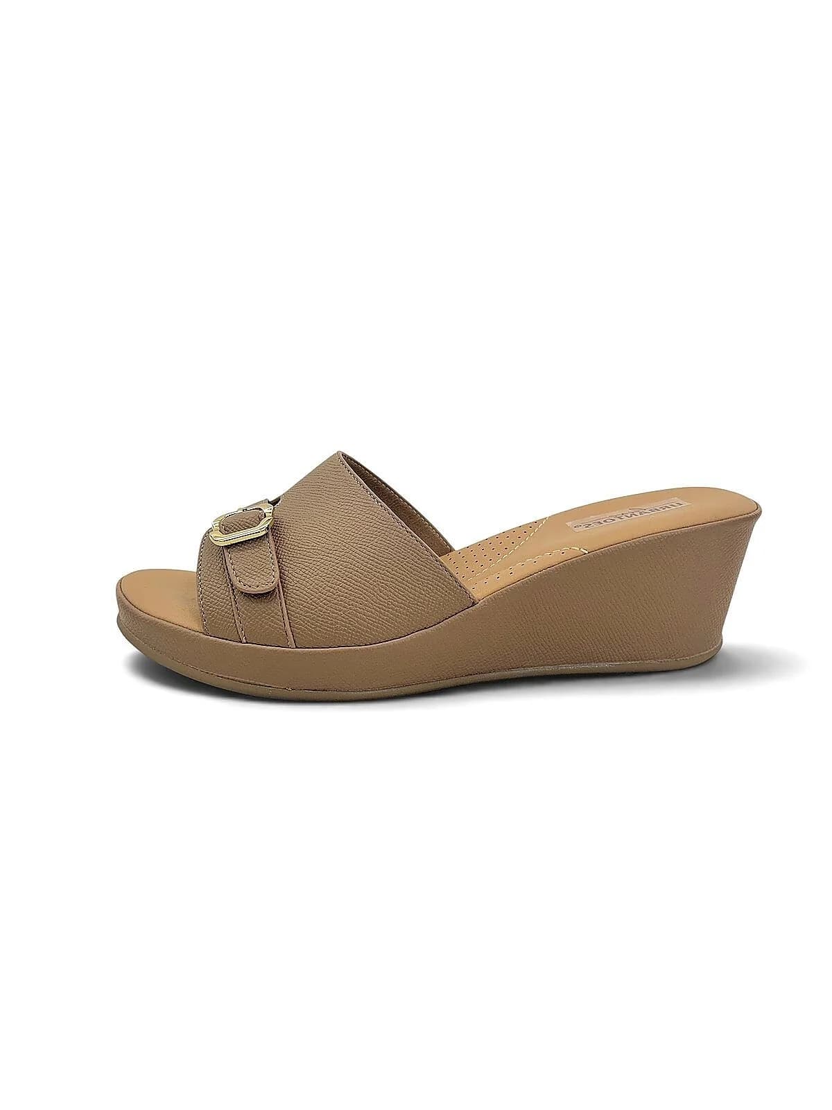 Brown Wedge Sandals for Women Daily Wear | UrbanToes