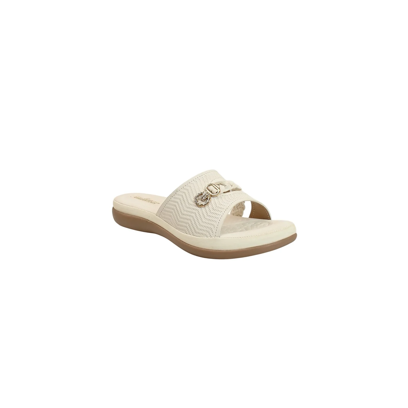 White Comfort Flat Slide for Women β Cushioned Daily Wear Flats - UrbanToes