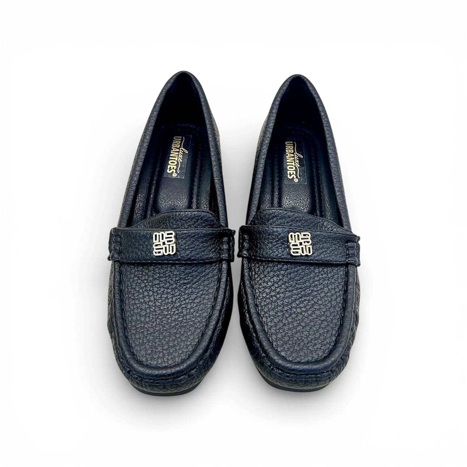 Black Wedge Loafers for Women – Comfort Slip-On Everyday Shoes - UrbanToes
