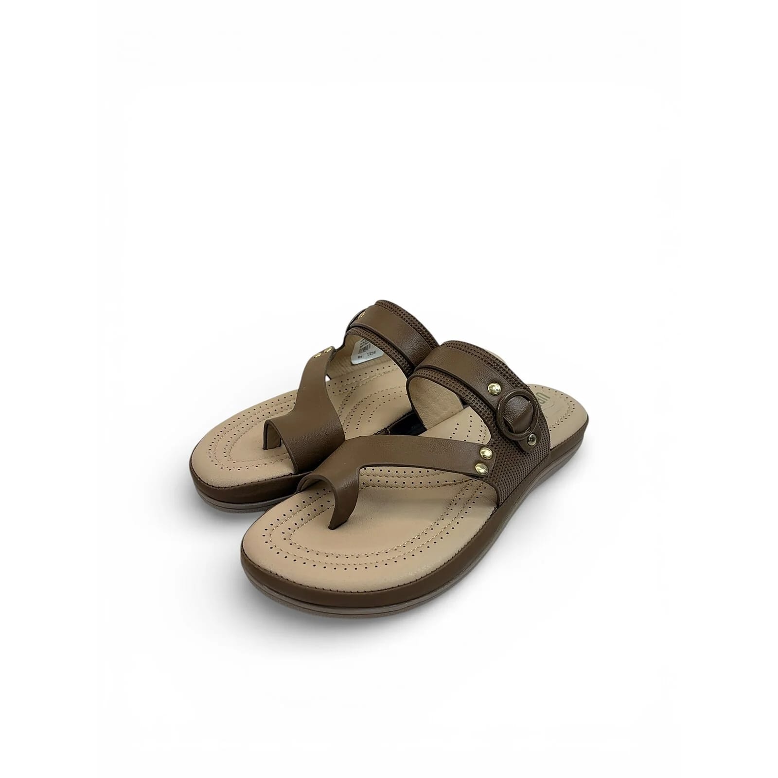 Brown Cushioned Toe-Post Comfort Sandals for Women β Urbantoes India - UrbanToes