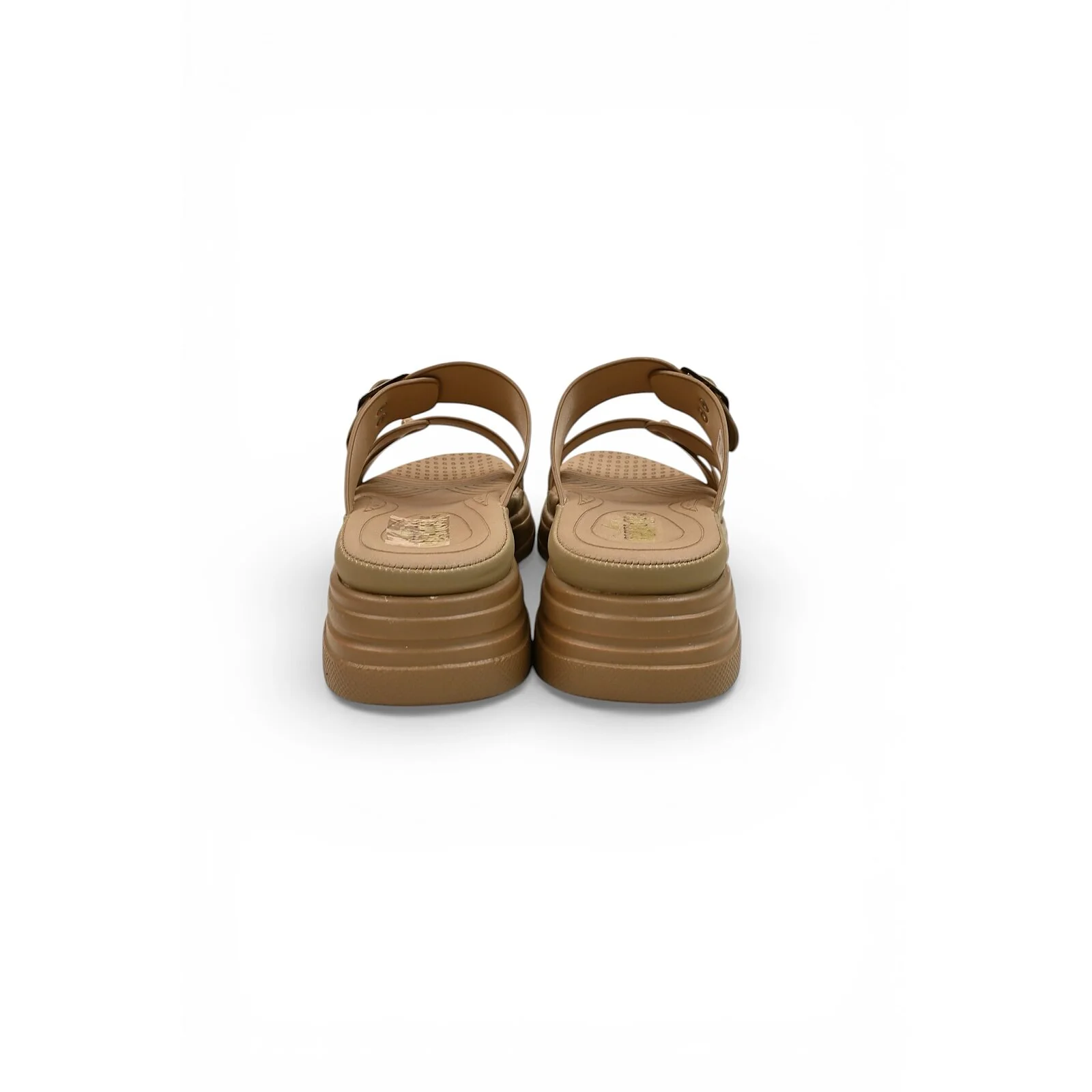 Brown Embellished Platform Slide for Women – Comfort Daily Wear