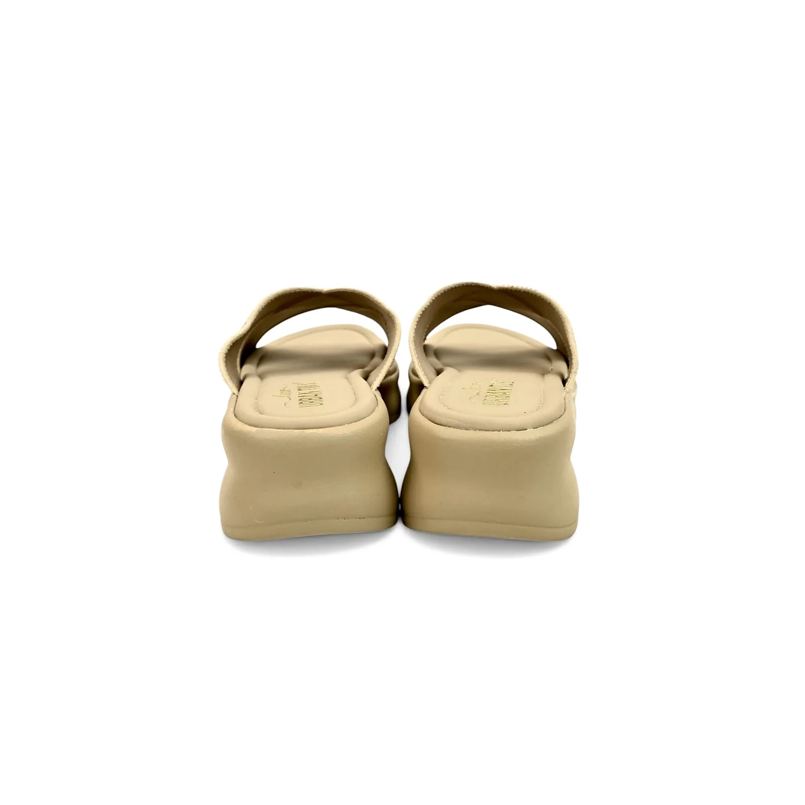 Beige Embellished Platform Slide for Women – Comfort Daily Wear