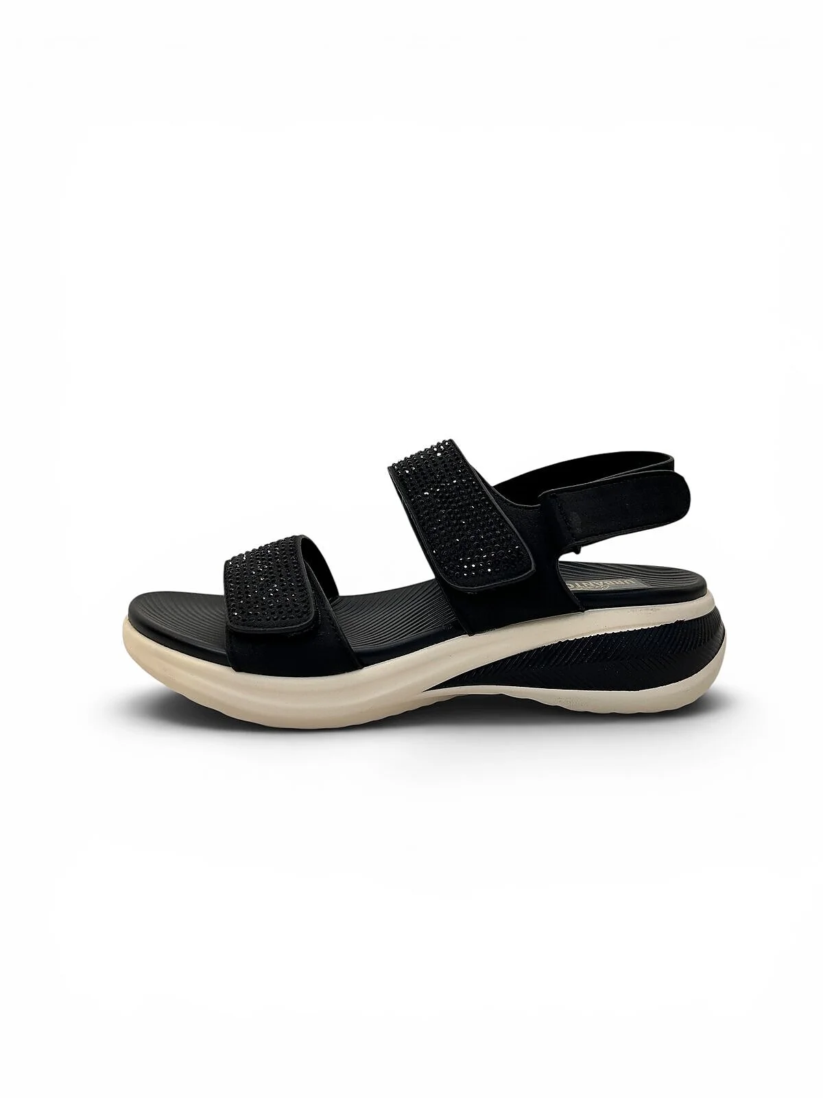 Black Comfort Sandals for Women with Adjustable Straps | UrbanToes - UrbanToes